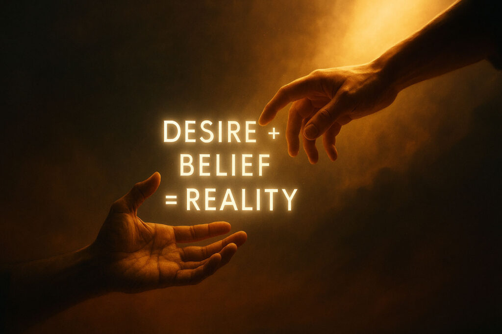desire plus belief equals reality